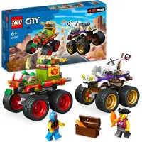 LEGO 60397 City Monstertruck Set combiné avec voiture de course jouet dans le style pirate et taco pour les fans du jeu vidéo 2K Drive, véhicules jouets pour enfants, garçons, filles à partir de 6 ans