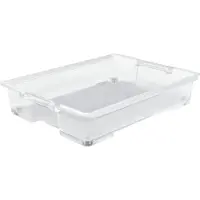 Rotho Boîte de rangement sous le lit 50 l EVO EASY, couleur : transparent