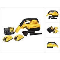 DeWalt DCV 517 D2 Aspirateur à main sans fil 18 V 1,9 L + 2x batterie 2,0 Ah + chargeur