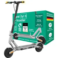 EGRET Ey 3, scooter électrique pliable, suspension intégrale anti-chocs, autonomie de 30 km