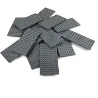 LEGO 8x16 Panneaux de construction Gris foncé - 92438 NOUVEAU ! Quantité 10x