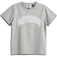 Hummel T-Shirt gris chiné / blanc