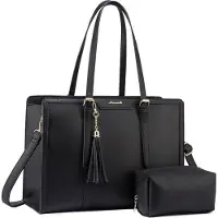 Sonstiges LOVEVOOK Sac d'ordinateur portable 17 pouces Femme Sac à main en cuir Sac à bandoulière Bureau Tote Bag