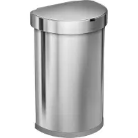 Simplehuman Semi Round Sensor Liner Pocket 45 litres Inox