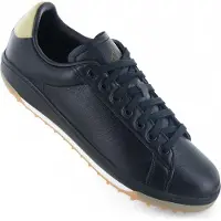 Adidas Chaussures de golf pour hommes Go-To Spikeless 2.0 SPKL, en cuir, couleur noire, modèle IF033, taille européenne 46, taille britannique 11