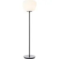 Brilliant Lampadaire Kaizen 4 lumières noir avec bronze