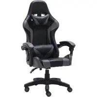 Top E Shop Chaise gaming LEMBIT – noir / gris
