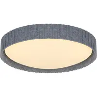Nordlux Plafonnier Corato feutre gris Ø 52cm