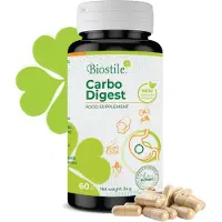 Biostile Carbo Digest – Mélange d'enzymes digestives pour une meilleure digestion du lactose et un métabolisme des glucides amélioré