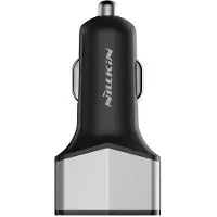 NILLKIN Chargeur de voiture Celerity - 2x USB-A + 1x USB-C, 32W (Argent)