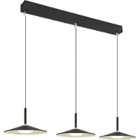 Globo Suspension design Lampone 3 lumières noir