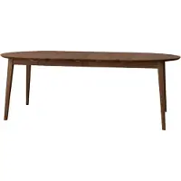 Feldmann-Wohnen Table de salle à manger Orbetello, table de cuisine, couleur et dimensions au choix, à rallonges, chêne tabac
