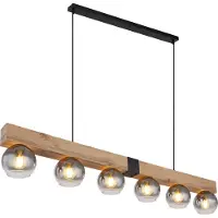 Globo Lighting Lampe suspendue Moitas 6 lumières droites