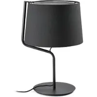 Faro Berni lampe de table noire à 1 lumière