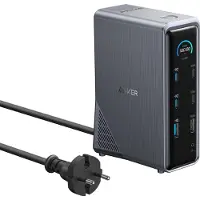 Anker Station d'accueil Prime 737 14-en-1, 160 W, GaN, AC-DC, interface intelligente, noir