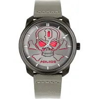 Police Montre Analogique - - PL15714JSU.61 - Cuir - Quartz - Homme - Gris
