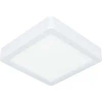 Eglo Lumière de plafond IP44 Fueva 6 Carré - Blanc - 15x15cm