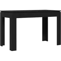 Syfax Table de salle à manger en chêne noir 120x60x76 cm bois d'ingénierie