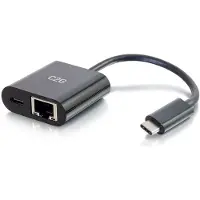 C2G USB-C to Ethernet Adapter With Power Delivery (adaptateur USB-C vers Ethernet avec alimentation)