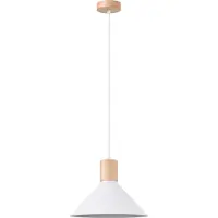Sollux Lampe suspendue JAGA blanc 1xE27 15W acier 120x30x30cm