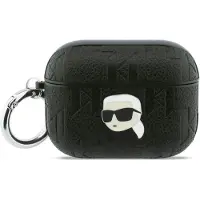 Karl Lagerfeld Housse Etui AirPods Pro 3 plastique noir logo Karl métal Pin