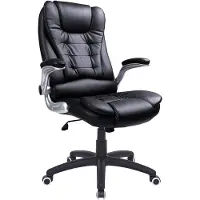 Songmics Chaises de bureau dossier haut | Fauteuil de direction avec coussin épais et assise rembourrée |ergonomique noir OBG51B
