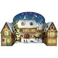 Sonstige Verlage Calendrier de l'Avent \NSoirée de Noël au village"