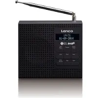 Lenco Radio-réveil PDR-020, DAB+, FM, couleur : noir