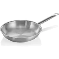 WAS Germany Poêle Cookware 21, Ø 28 cm, hauteur 5,5 cm, acier au nickel-chrome 18/10