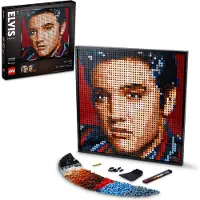 LEGO 31204 Art Elvis Presley - "The King" Poster DIY, Décoration murale, Tableau d'art, Kit de bricolage pour adultes, Art mural, Décoration maison, Cadeau