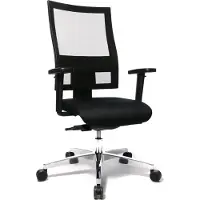 Topstar Chaise de bureau pivotante de fitness Sitness 60, noire