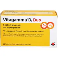 Wörwag Pharma GmbH & Co. KG Vitagamma D3 Duo 1 000 UI 150 mg comprimés de magnésium, 50 comprimés
