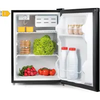 Primo PR155FR Réfrigérateur de table - capacité 65 litres - noir - Réfrigérateur de table indépendant