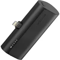 Veger Powerbank 5 000 mAh avec Lightning PD QC3.0 3A 20W PlugOn intégré (W0556P) noir