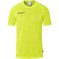 Uhlsport Division 28 Short Sleeve T-shirt Jaune S Homme