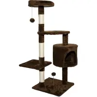 SPOCADO "Athletic" Arbre à chat pour chat 112 x 40 x 40 cm marron