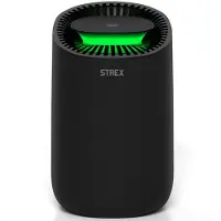 Strex Déshumidificateur - Extrêmement silencieux - 600ml/jour - Noir - Convient pour la maison / la chambre et le bureau