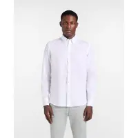HARMONT & BLAINE pour homme. CRQ014010883B Chemise blanche coupe régulière en pur lin (L), Casuel, Classique, Manche longue