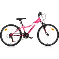 Dino Bikes Ring 24 pouces Junior 6G Frein sur jante Rose
