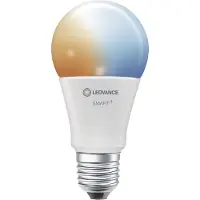 Ledvance SMART+ WiFi Classic, ampoule LED de forme A, finition mate, 9,5 W (équivalent 75 W), 1055 lm, couleur de lumière variable, Wi-Fi, compatible avec les assistants vocaux, gradable