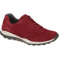 Gabor ROLLINGSOFT Chaussures à lacets pour femmes - Chaussures basses sportives rouges Loisirs NEUF