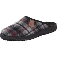 Rohde Herren Pantoffel Hausschuh Karo Muster légèrement rembourré Soltau-H 2781, Taille:42 EU, Couleur:Gris