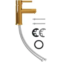 Syfax Robinet de lavabo de salle de bain Doré 130x176 mm