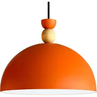 Bamyum Lipeo-Holzgriff Pendelleuchte Orange (E27)