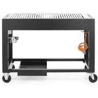 Hendi Barbecue à gaz Tampa, Noir, 10kW, 1260x580x(H)900mm