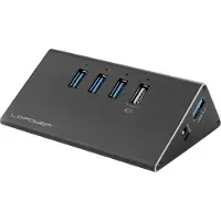 LC-Power LC-HUB-2B-4 USB-Hub 3x USB 3.0 + 1xLadefunktion LC-HUB-ALU-2B-4