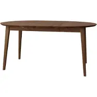 Feldmann-Wohnen Table de salle à manger Orbetello, table de cuisine, couleur et dimensions au choix, à rallonges, chêne tabac