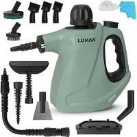 LUMAN Nettoyeur vapeur portatif - - 1050W - Réservoir 450 ml - Pression 0,26 à 0,32 MPa - Fonction vapeur continue - 16 accessoires - Vert