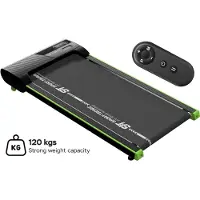 TurboTronic SportTronic tapis de marche – ST-510 – tapis ultrafin jusqu’à 6 km/h, 2 niveaux d’inclinaison, 4 programmes, écran LED, télécommande, jusqu’à 120 kg
