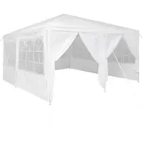 Syfax Tente de fête Blanc 400 x 400 x 266 cm Polyéthylène